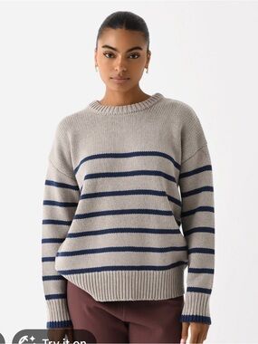 Z Supply Boyfriend Striped Sweater